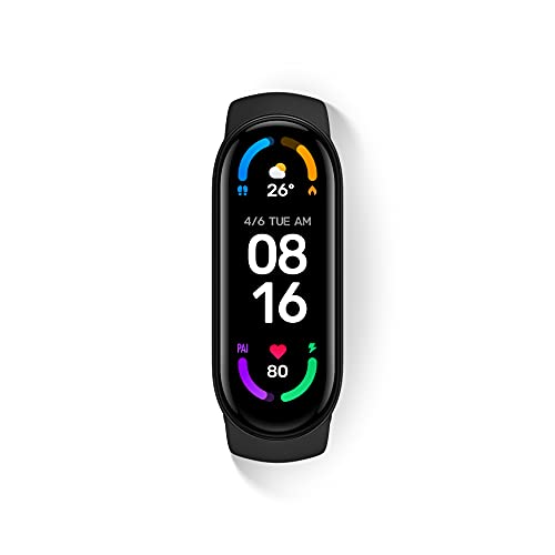 Xiaomi Smart Band 6, Orologio Smart Xiaomi, Schermo AMOLED 1.56'', Monitoraggio SpO2 e Battito Cardiaco, 30 modalità di fitness, Resistente all'Acqua 5 ATM,...