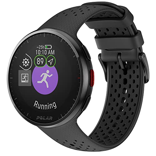Polar Pacer Pro Gry/Blk S-l, Advanced GPS Running Watch Unisex Adulto, Grigio-Nero, S-L