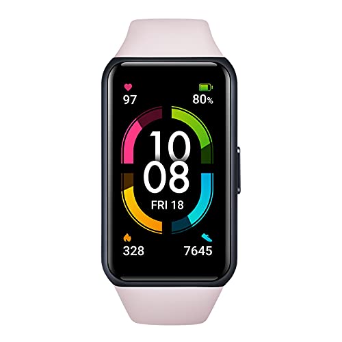 HONOR Band 6 Smartwatch Orologio Fitness Tracker Uomo Donna, Display AMOLED da 1.47' Smart Watch con Saturimetro Cardiofrequenzimetro da Polso Contapassi Smartband...