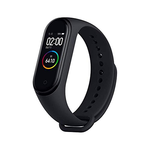 Xiaomi MI Smart Band 4, Schermo 0.95' AMOLED, Touchscreen, con Monitoraggi e Funzioni Sport, Nero [Versione Italiana]