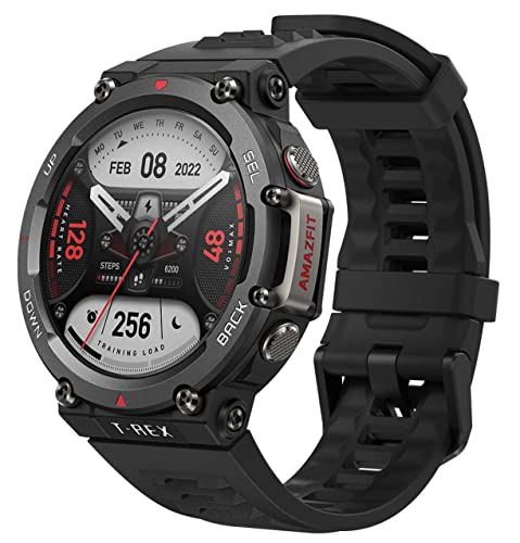 Amazfit T-Rex 2 Smartwatch Orologio Intelligente, GPS, Impermeabile 10 ATM, 150 Modalità di Sportive, Durata della Batteria di 24 Giorni, Cardiofrequenzimetro, SpO2
