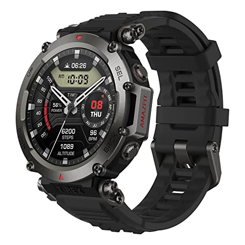 Amazfit T-Rex Ultra Smartwatch Orologio Intelligente, 6 Posizioni Satellitari GPS, Importazione e Navigazione del Percorso, 160 modalità di Sportive, Mapa sin...
